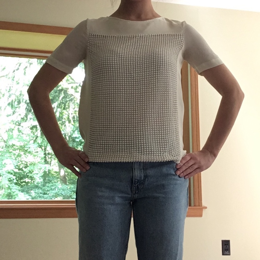 Madewell Cream/White Knit Top - XS